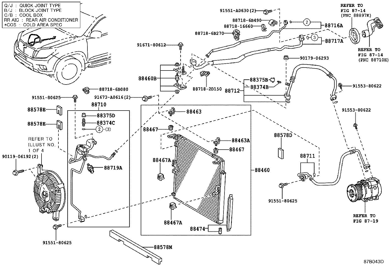  LAND CRUISER 150 |  HEATING AIR CONDITIONING COOLER PIPING