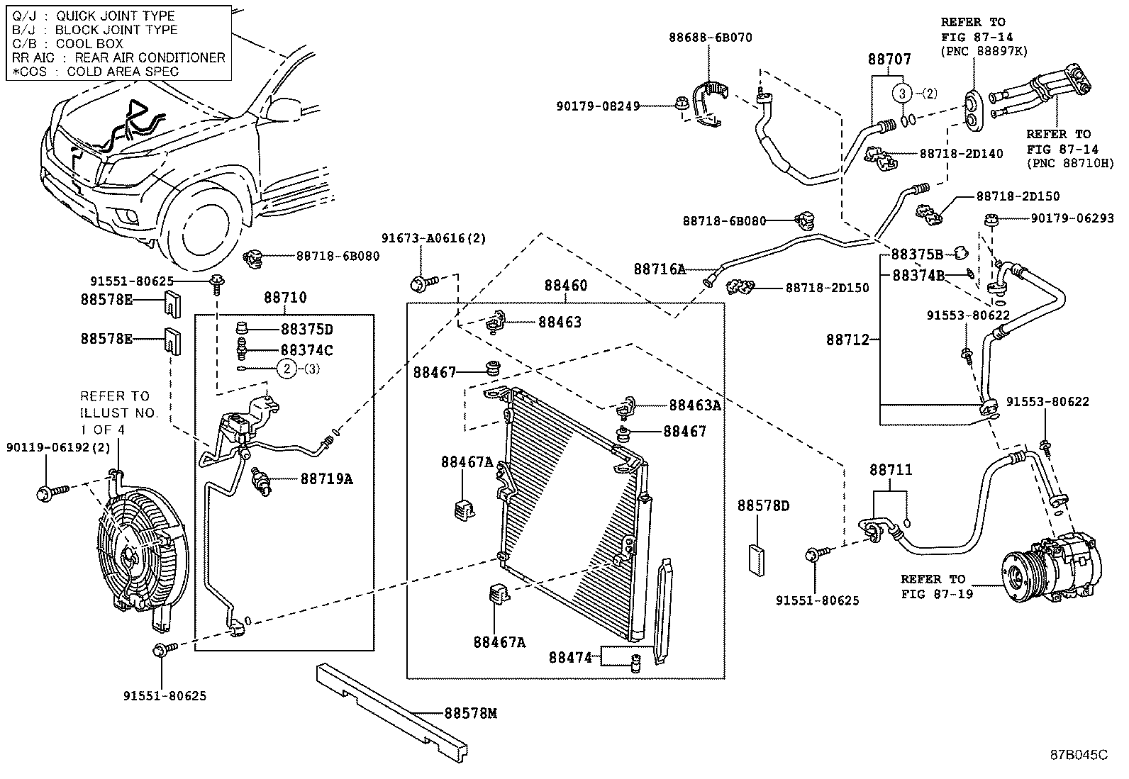  LAND CRUISER 150 |  HEATING AIR CONDITIONING COOLER PIPING