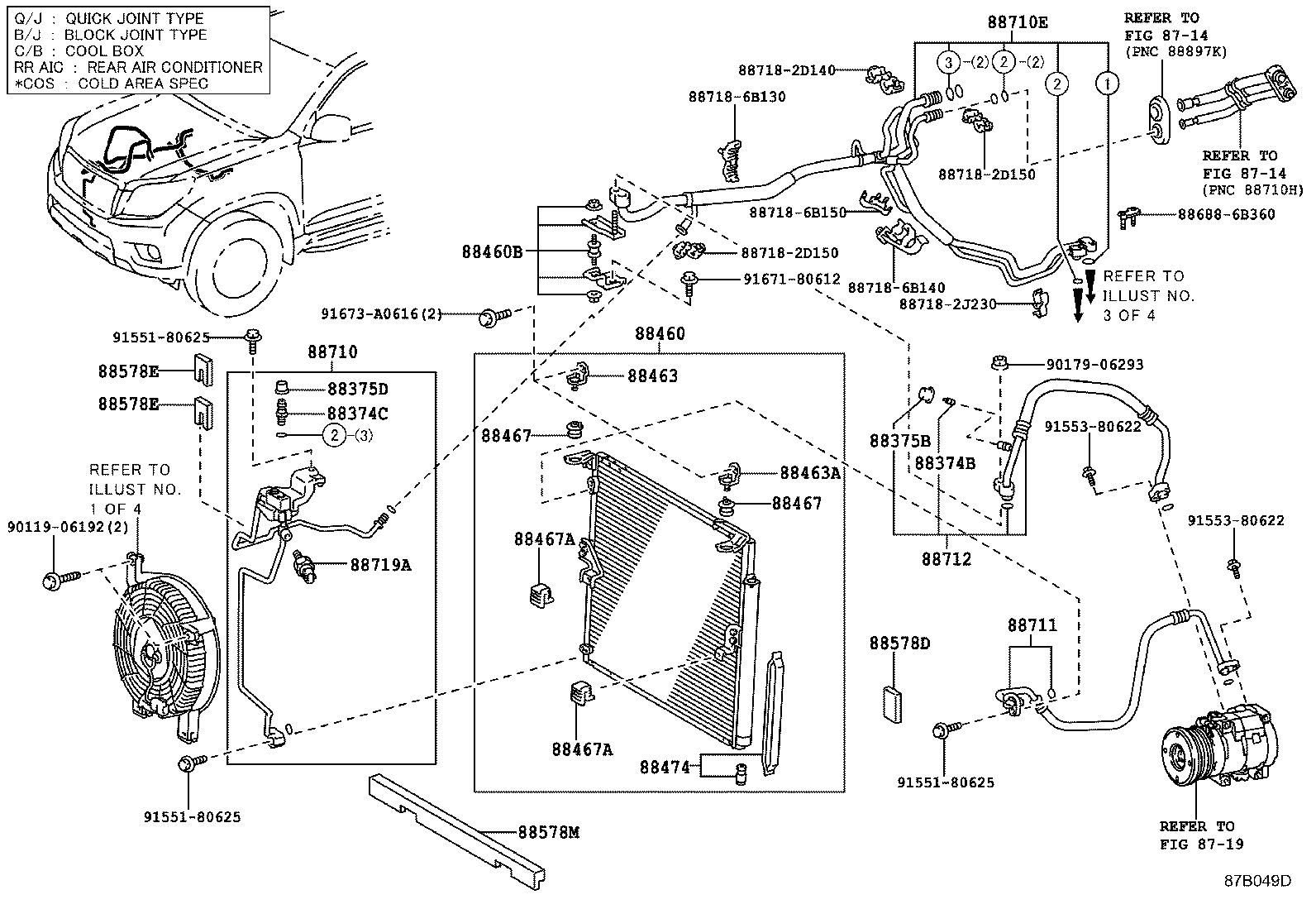  LAND CRUISER 150 |  HEATING AIR CONDITIONING COOLER PIPING