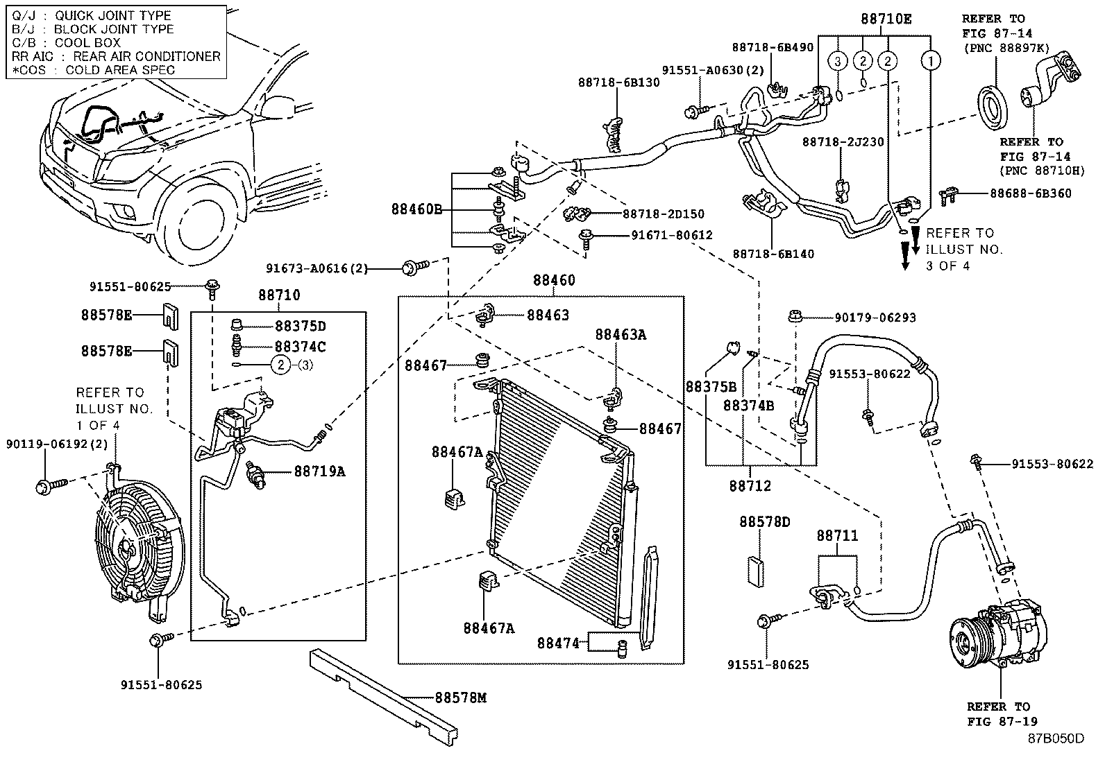  LAND CRUISER 150 |  HEATING AIR CONDITIONING COOLER PIPING