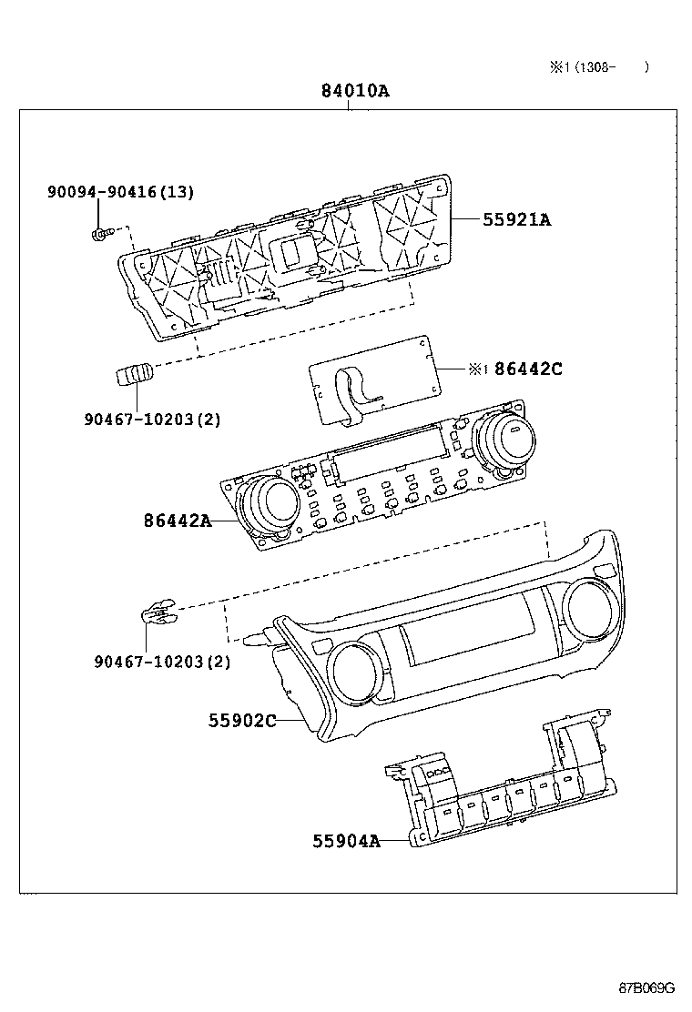  LAND CRUISER 150 |  HEATING AIR CONDITIONING CONTROL AIR DUCT