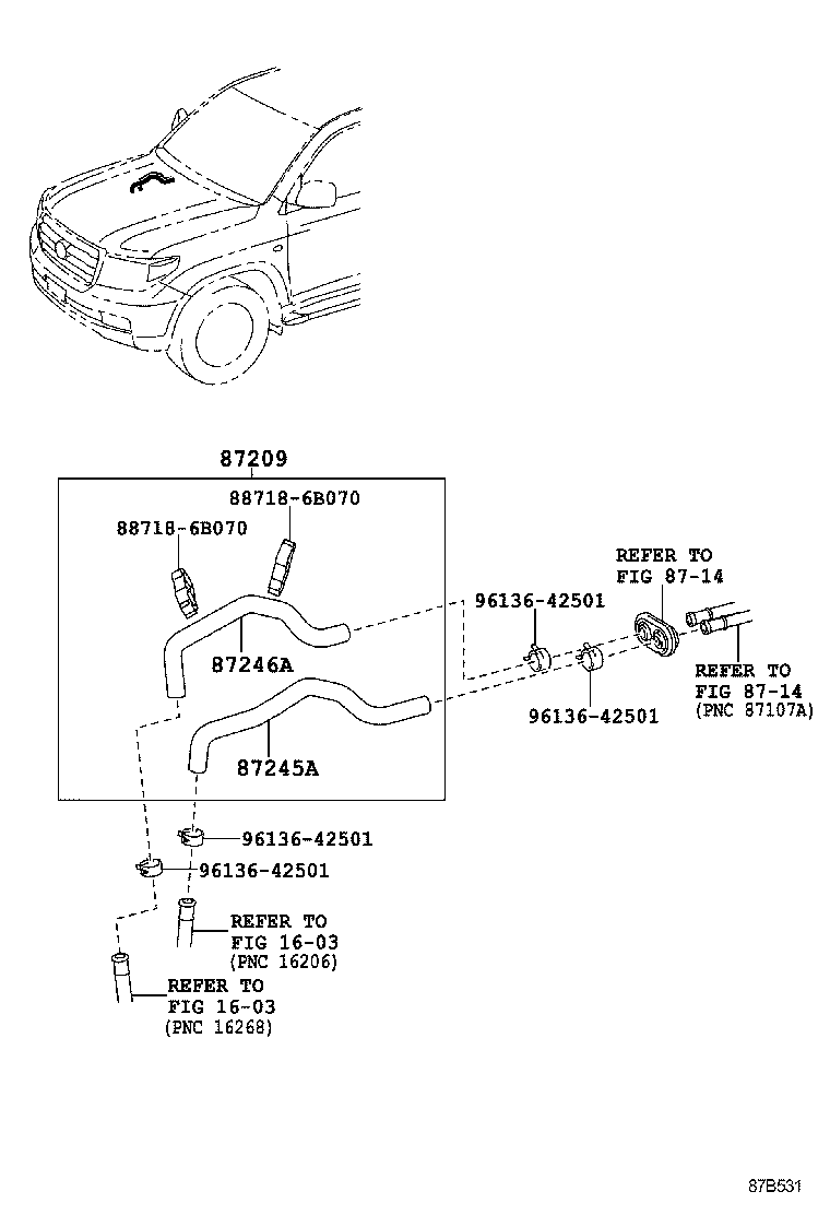  LAND CRUISER 200 202 |  HEATING AIR CONDITIONING WATER PIPING