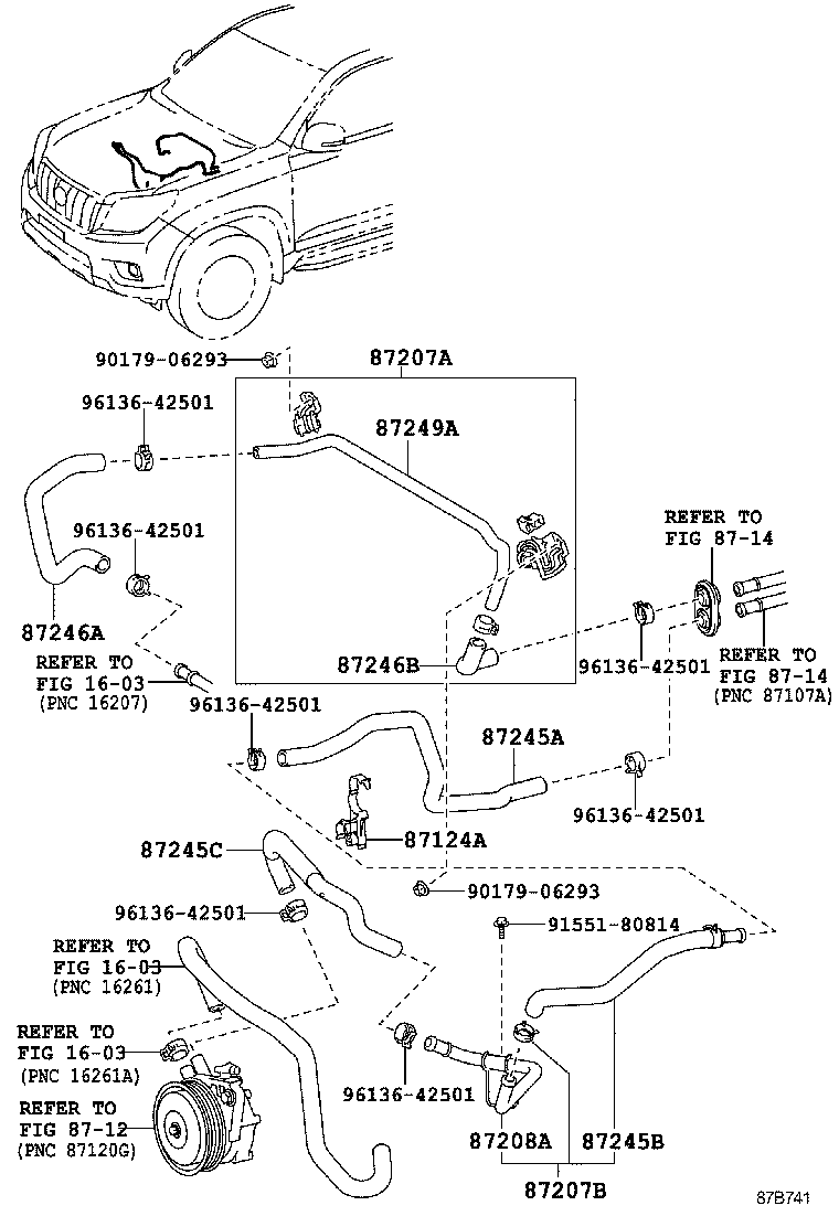  LAND CRUISER 150 |  HEATING AIR CONDITIONING WATER PIPING