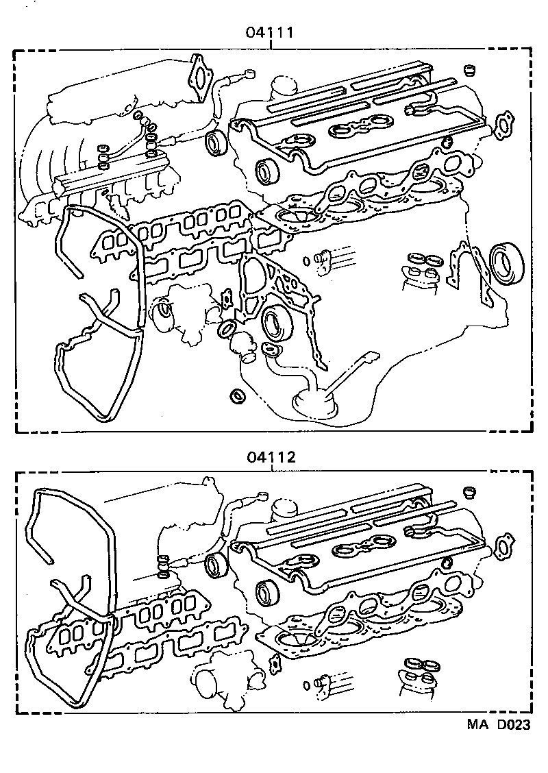  MR2 |  ENGINE OVERHAUL GASKET KIT