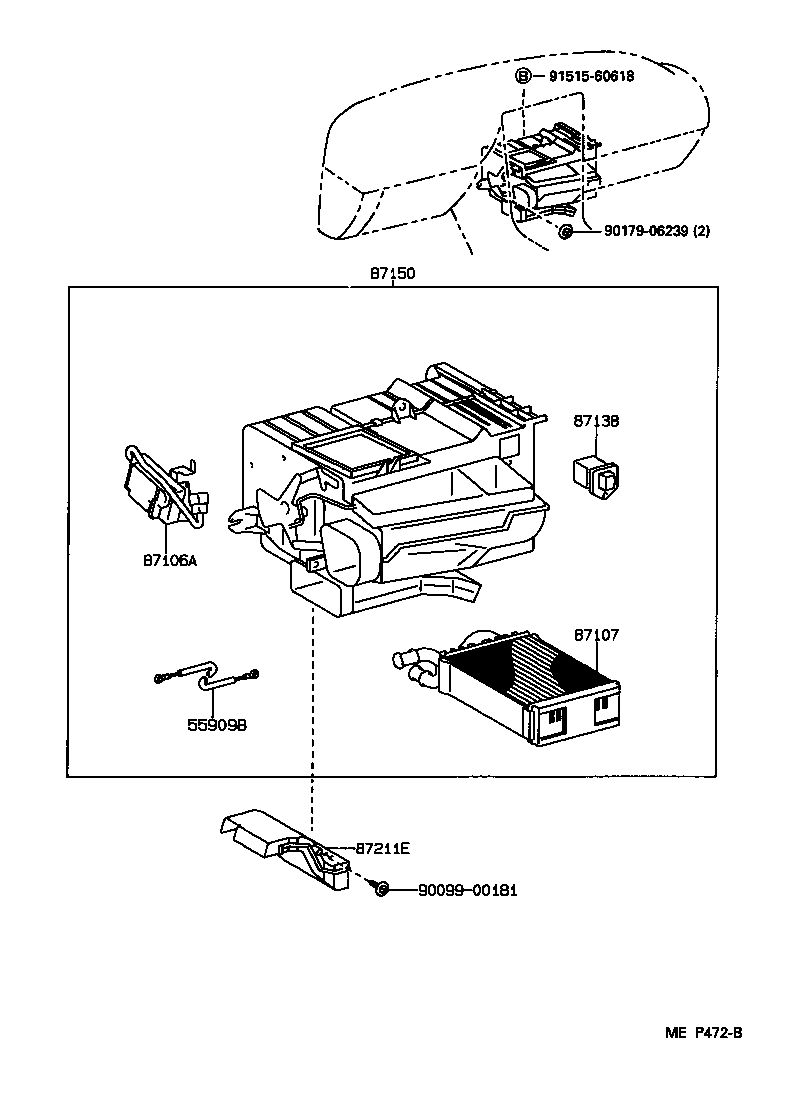  MR2 |  HEATING AIR CONDITIONING HEATER UNIT BLOWER