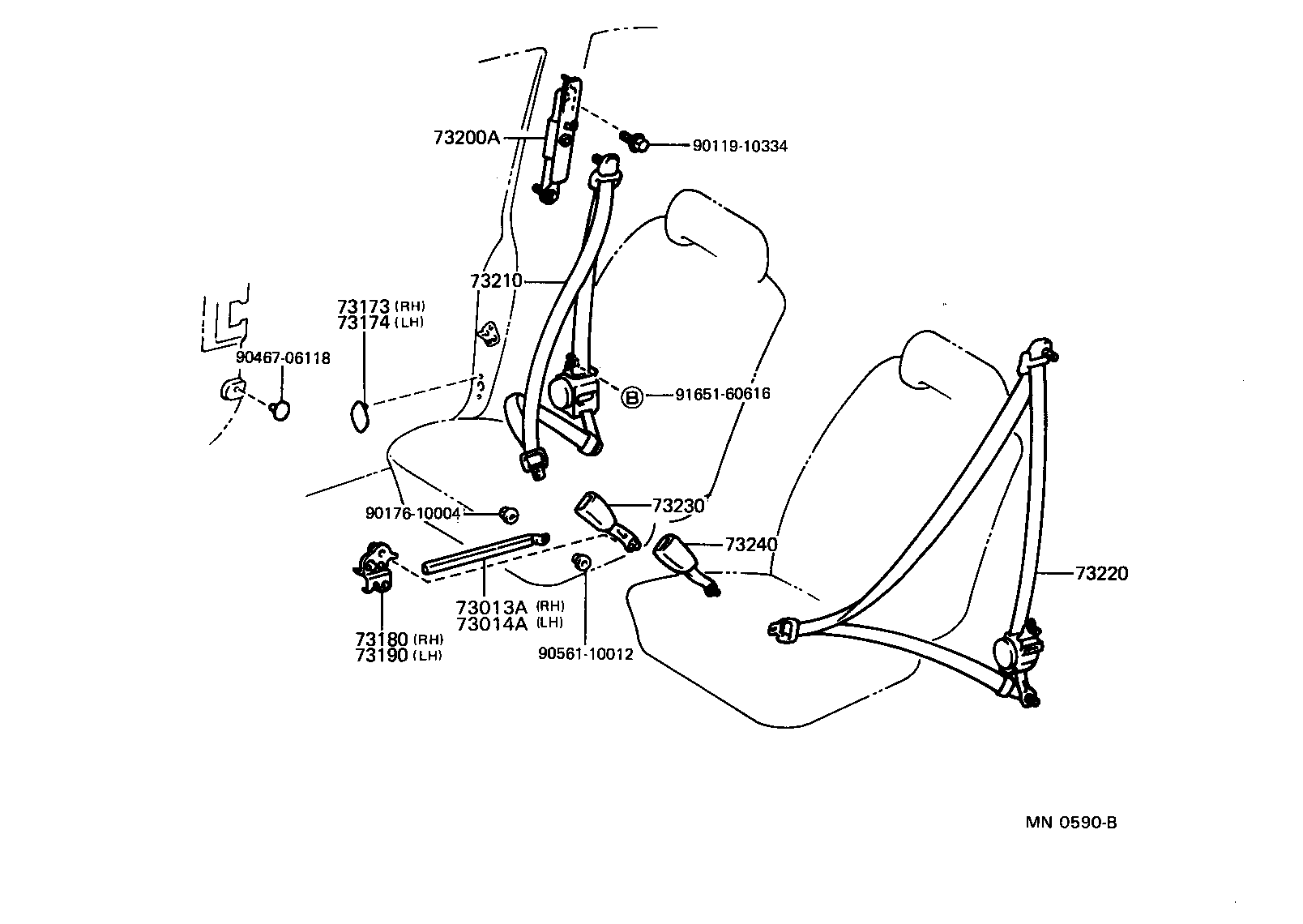  MR2 |  SEAT BELT CHILD RESTRAINT SEAT