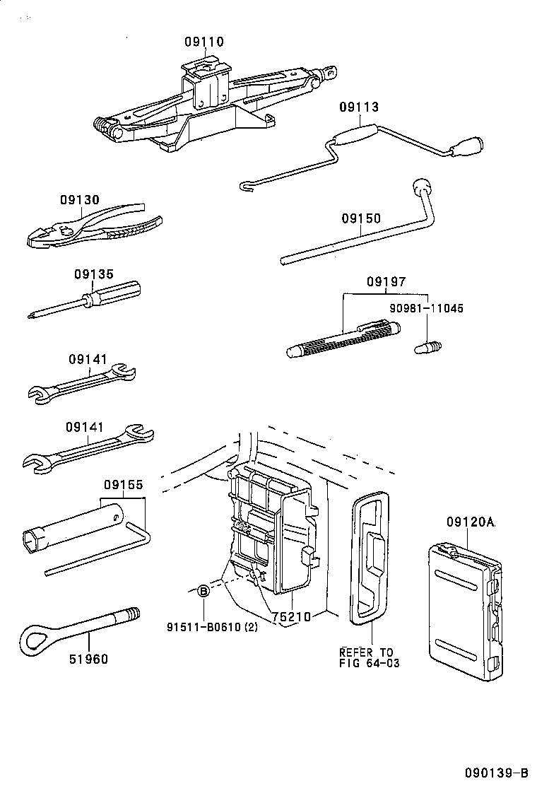  LS430 |  STANDARD TOOL