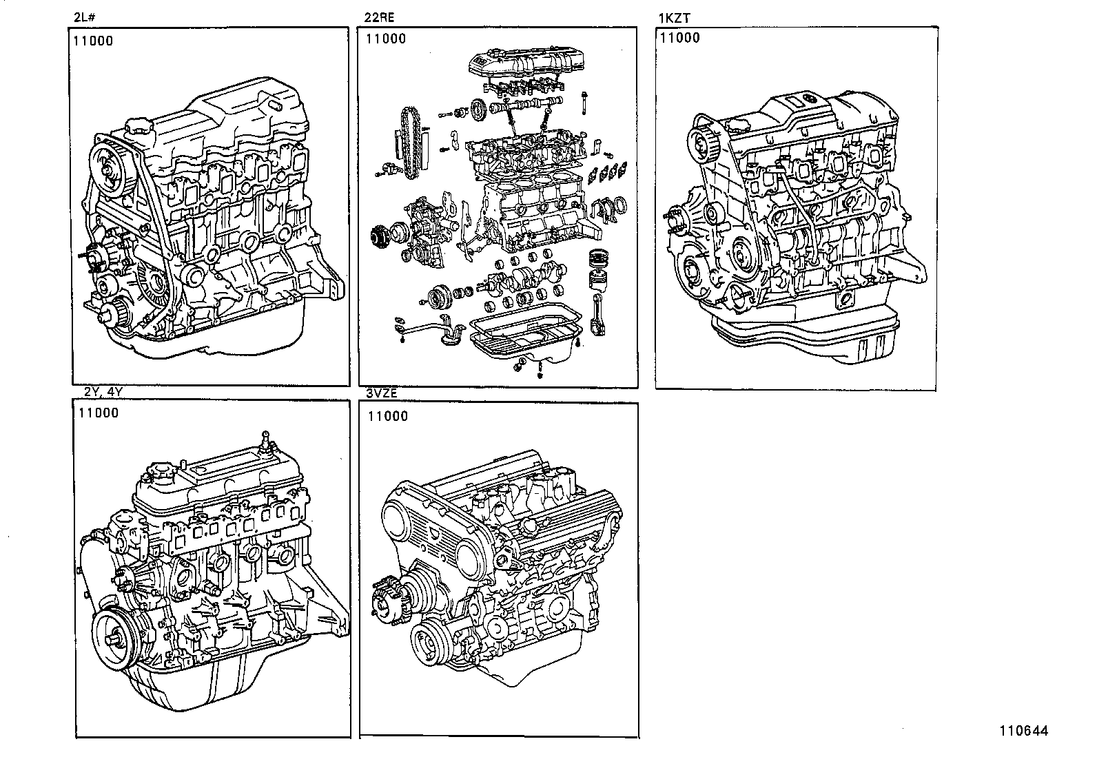  HILUX |  PARTIAL ENGINE ASSEMBLY