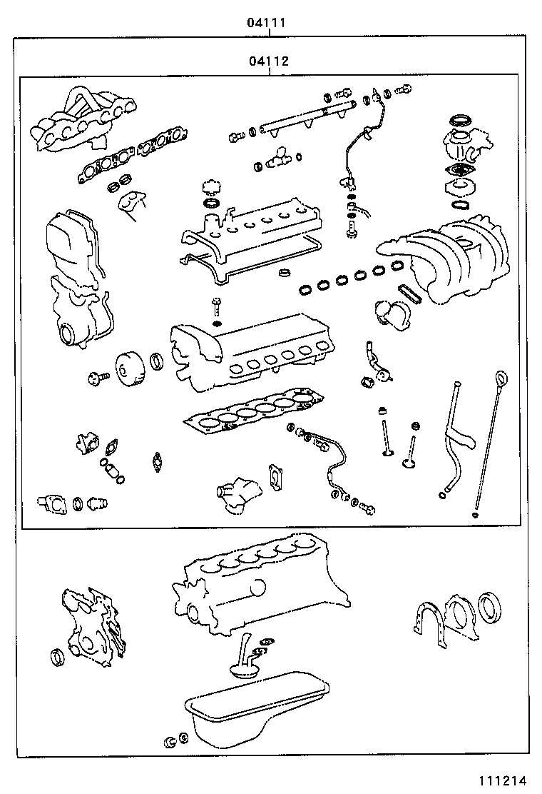  IS200 300 |  ENGINE OVERHAUL GASKET KIT