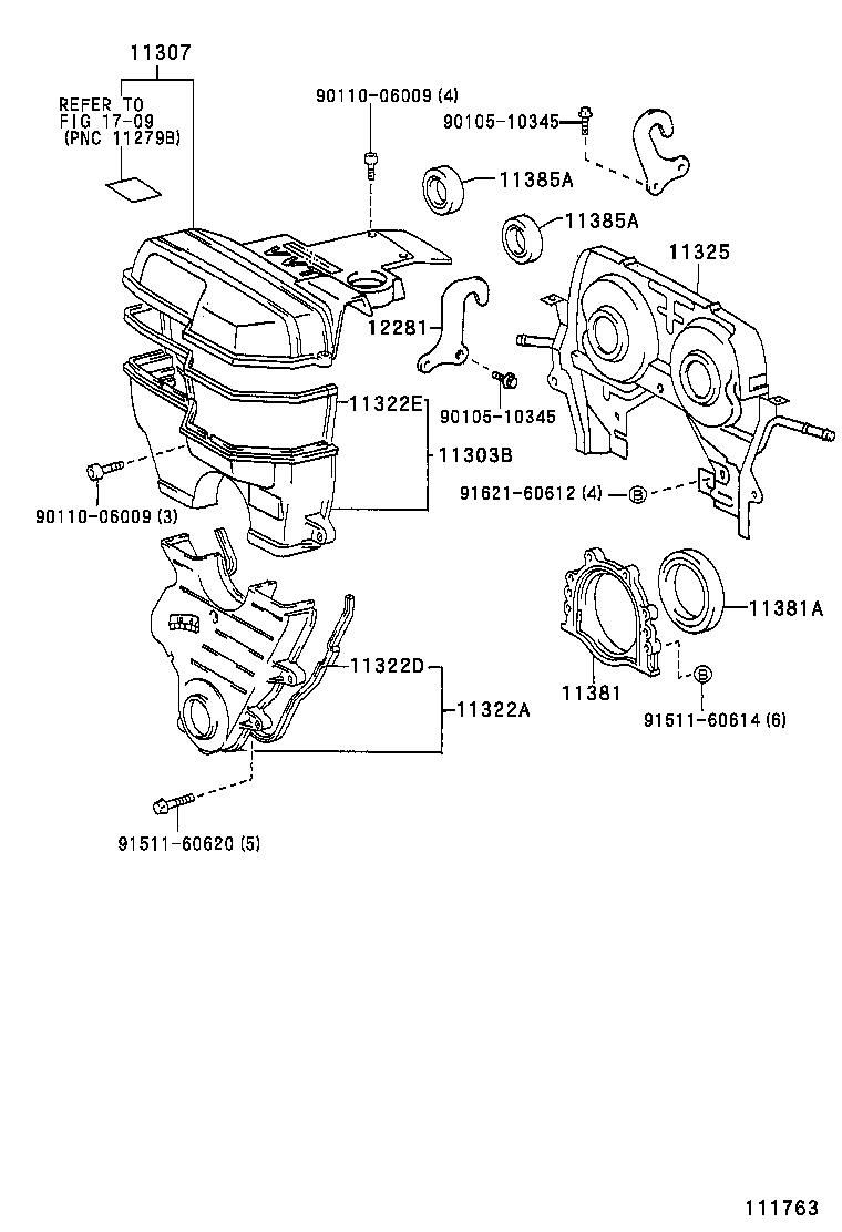  IS200 300 |  TIMING GEAR COVER REAR END PLATE