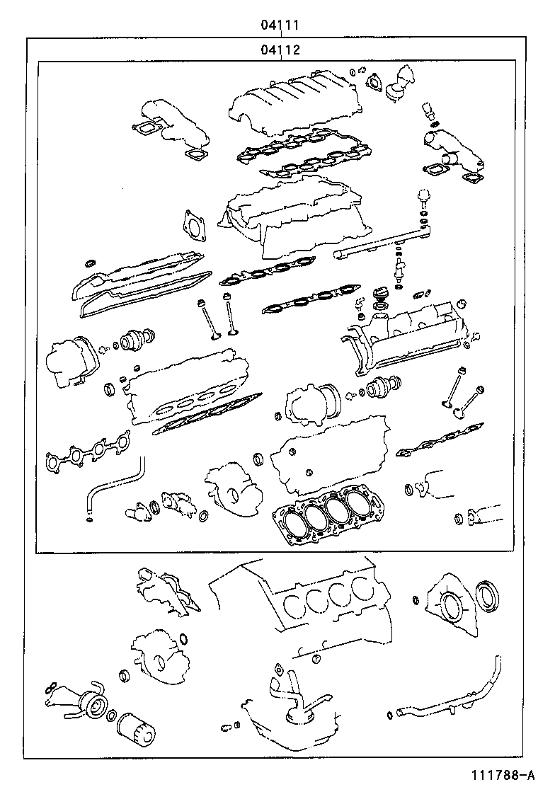  GS300 430 |  ENGINE OVERHAUL GASKET KIT