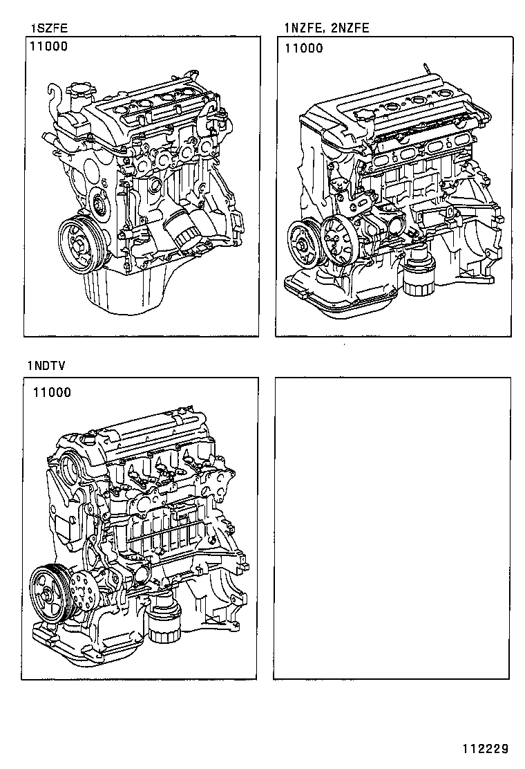  YARIS FRP |  PARTIAL ENGINE ASSEMBLY