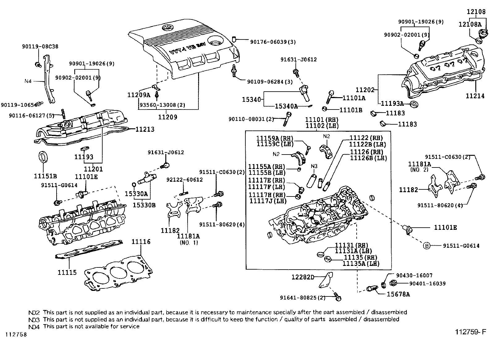  RX300 330 350 |  CYLINDER HEAD