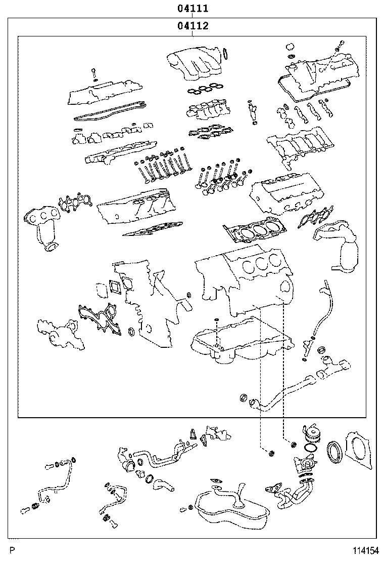  RX300 330 350 |  ENGINE OVERHAUL GASKET KIT