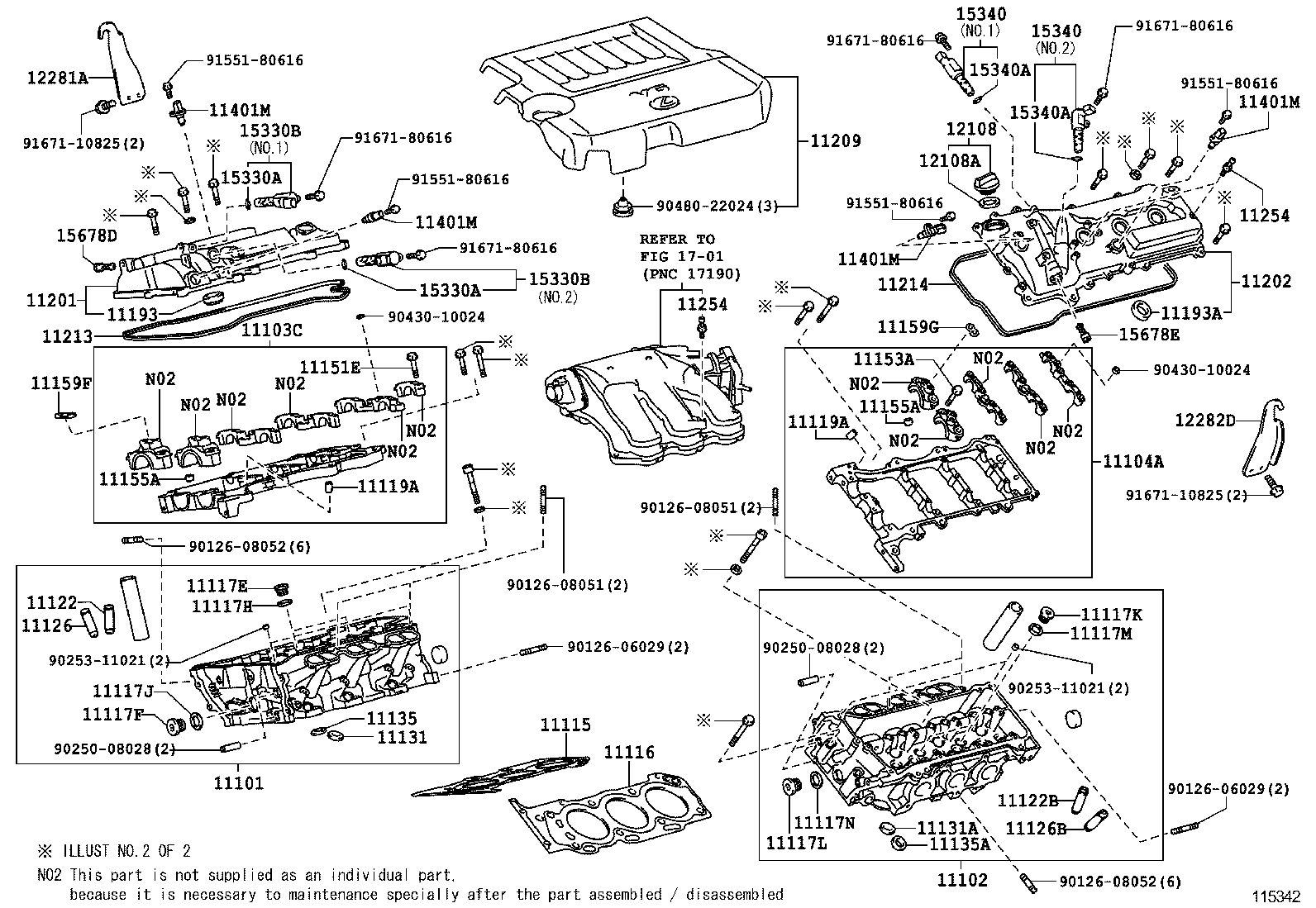  RX300 330 350 |  CYLINDER HEAD