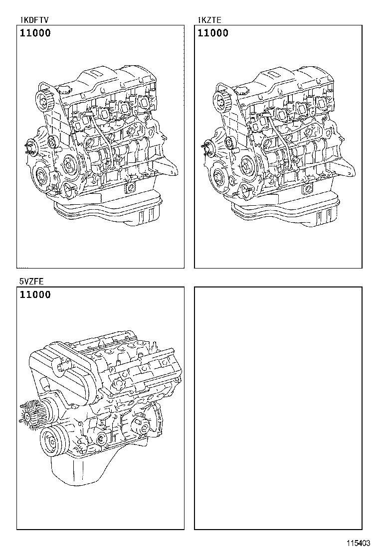  LAND CRUISER 90 |  PARTIAL ENGINE ASSEMBLY