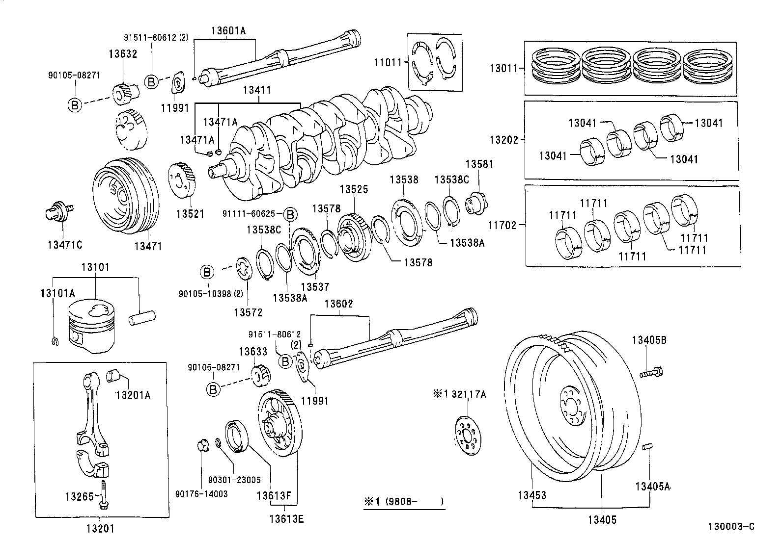  LAND CRUISER 90 |  CRANKSHAFT PISTON