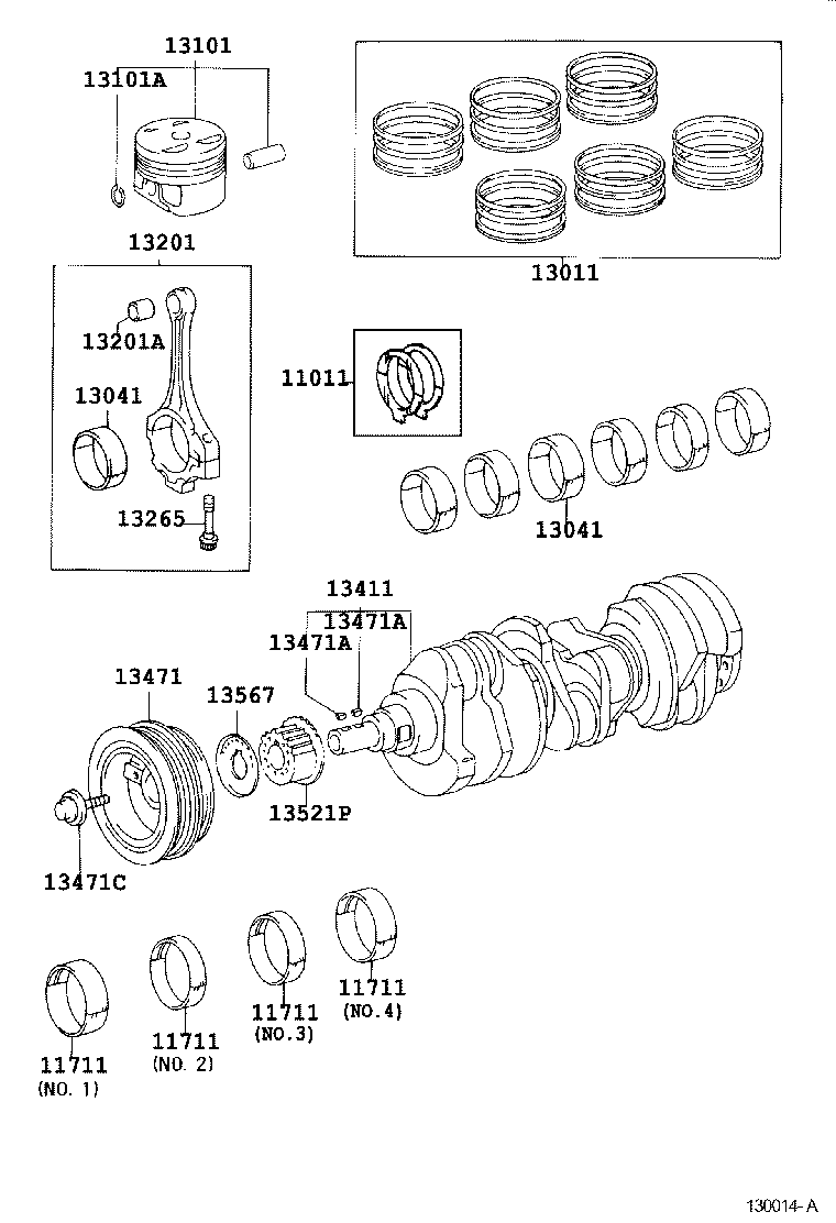  RX300 |  CRANKSHAFT PISTON