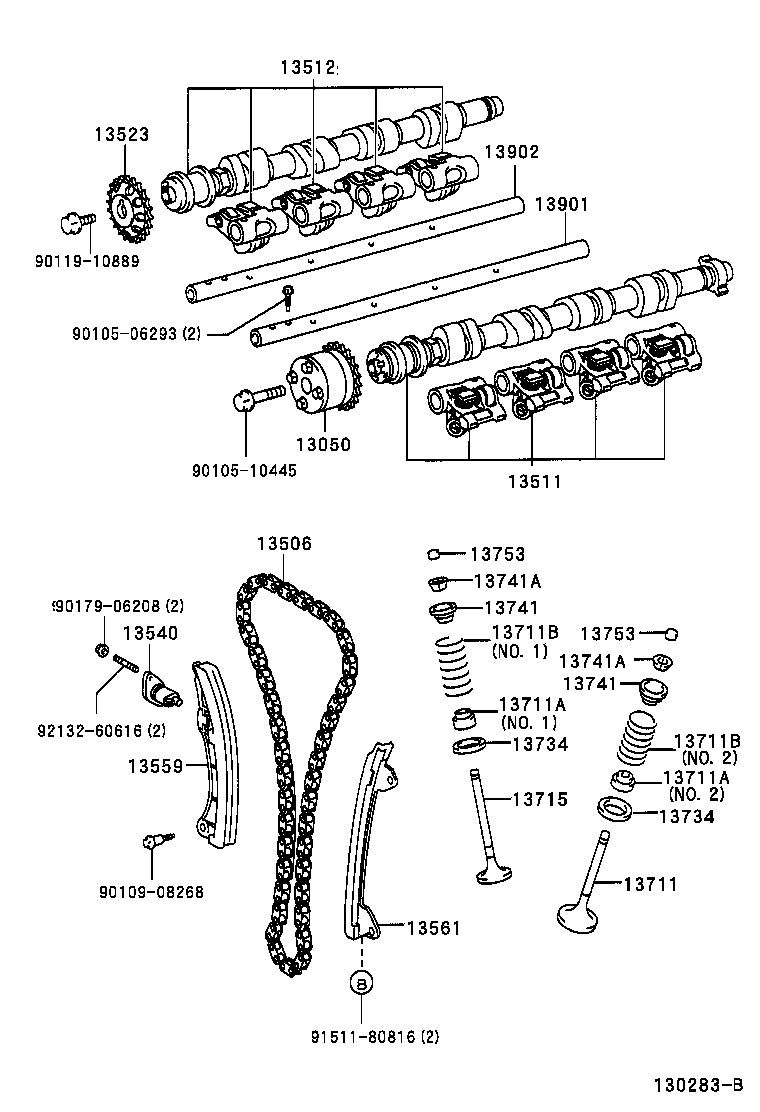  COROLLA HB UKP |  CAMSHAFT VALVE