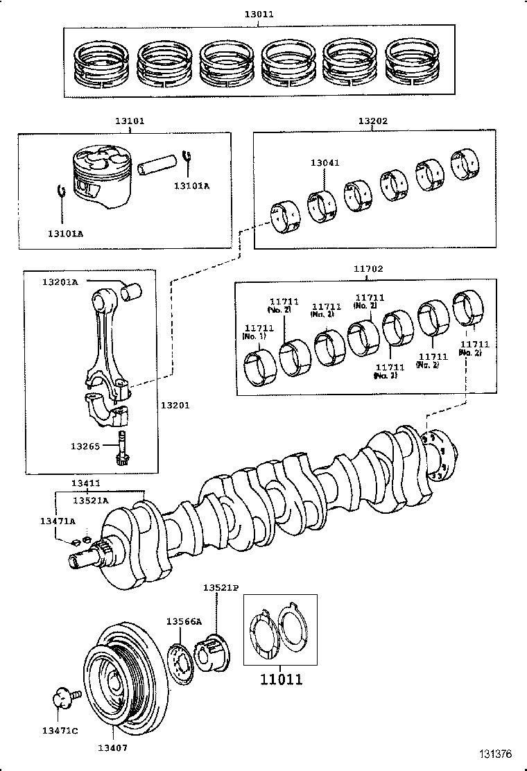  GS300 |  CRANKSHAFT PISTON