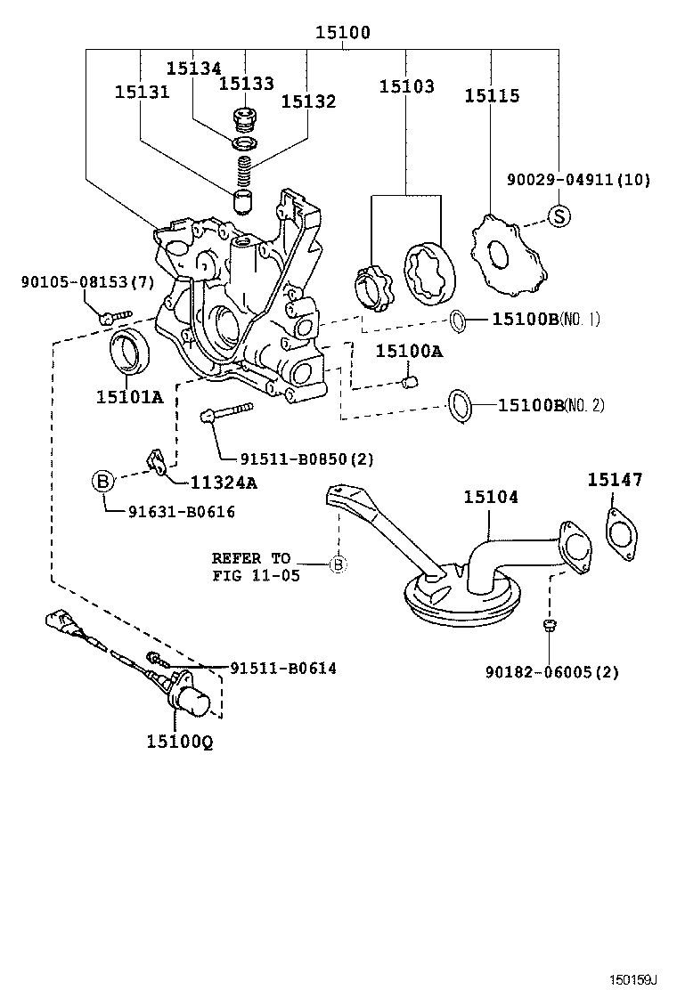  GS300 430 |  ENGINE OIL PUMP