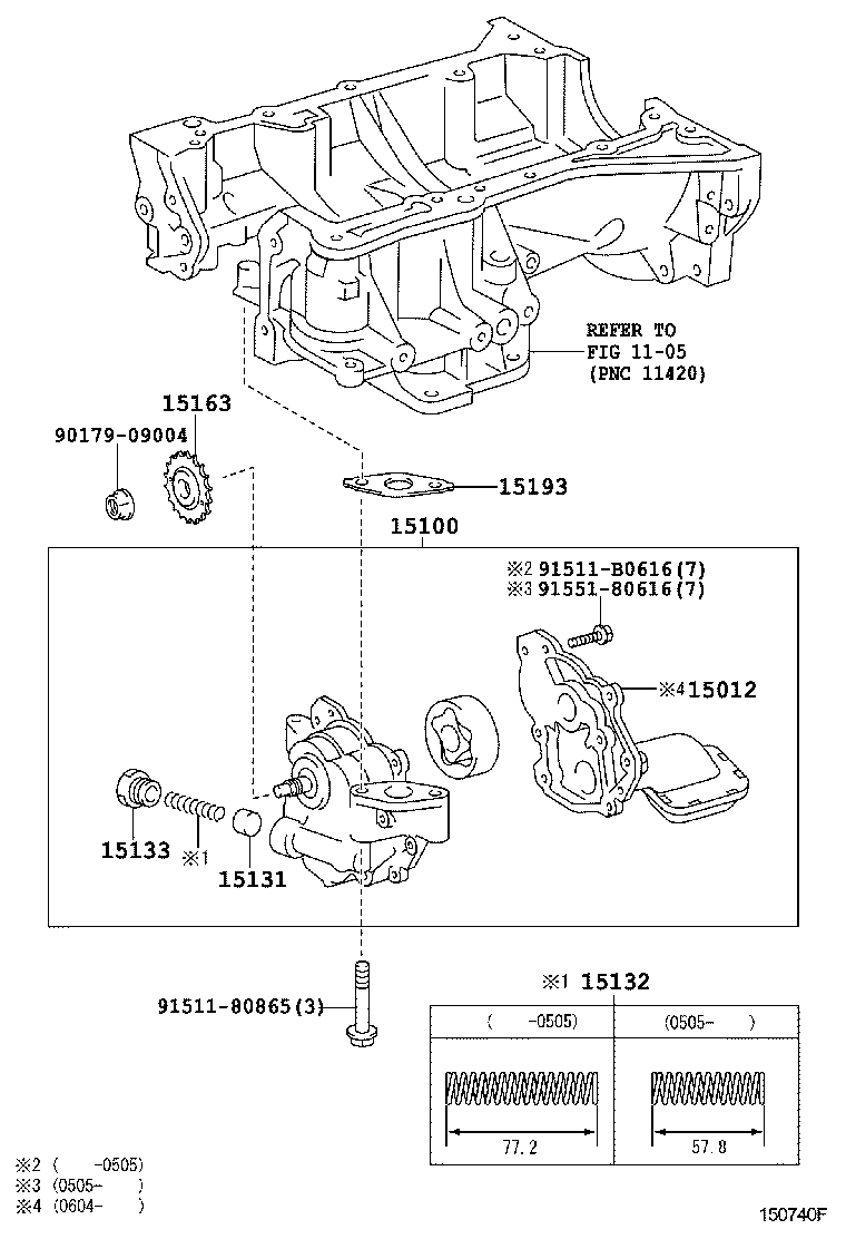  AVENSIS |  ENGINE OIL PUMP