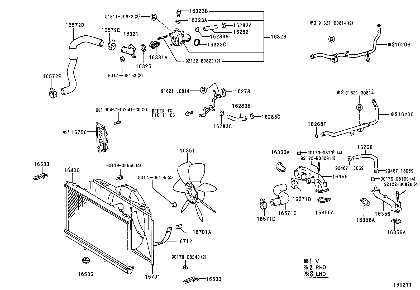  LS400 |  RADIATOR WATER OUTLET