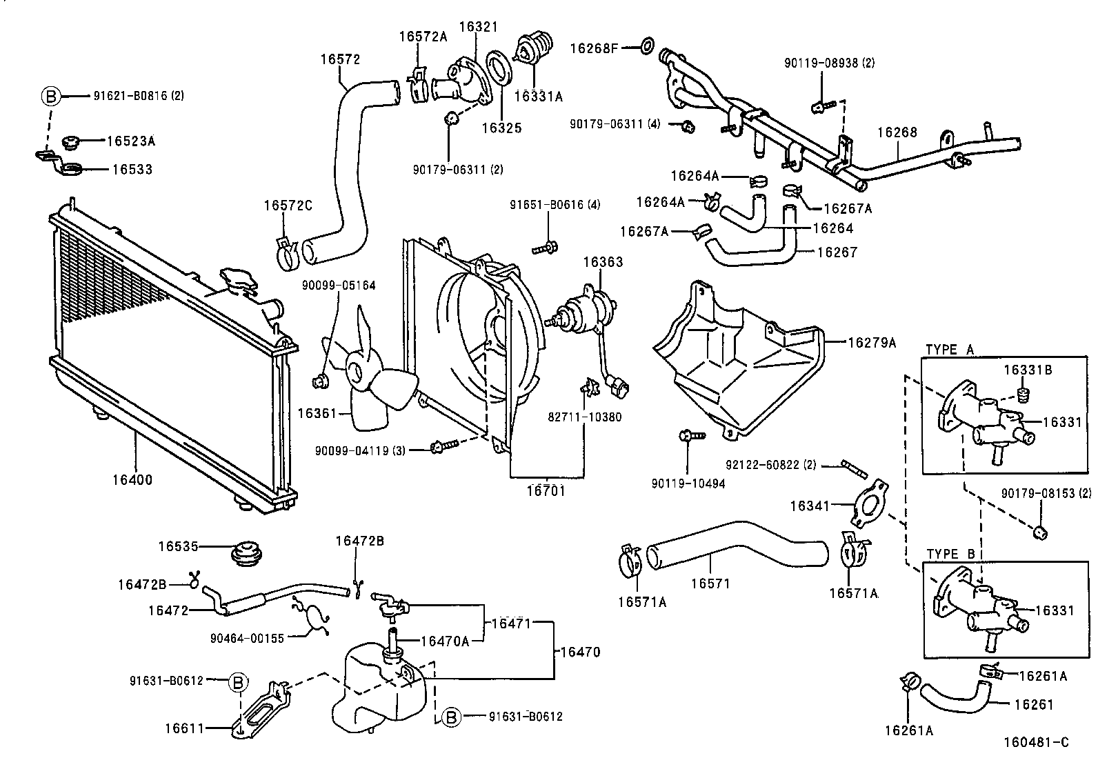  RAV4 |  RADIATOR WATER OUTLET