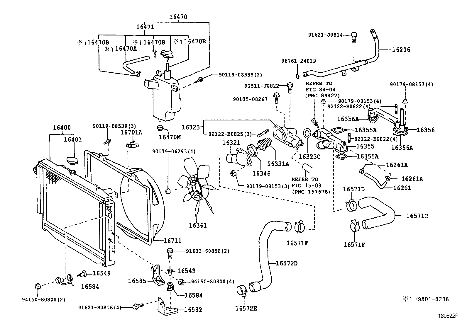  LAND CRUISER 100 |  RADIATOR WATER OUTLET