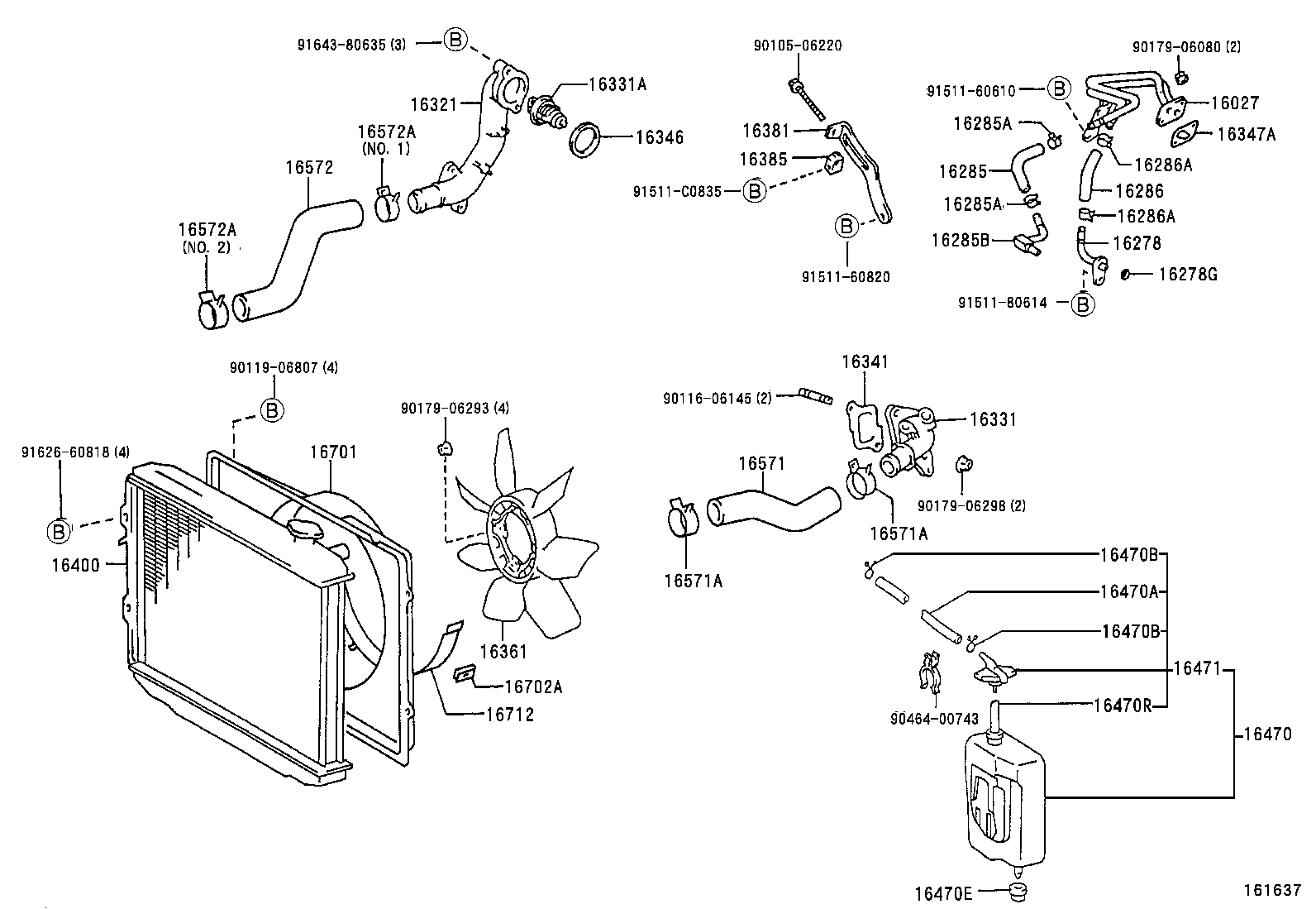  LAND CRUISER 90 |  RADIATOR WATER OUTLET