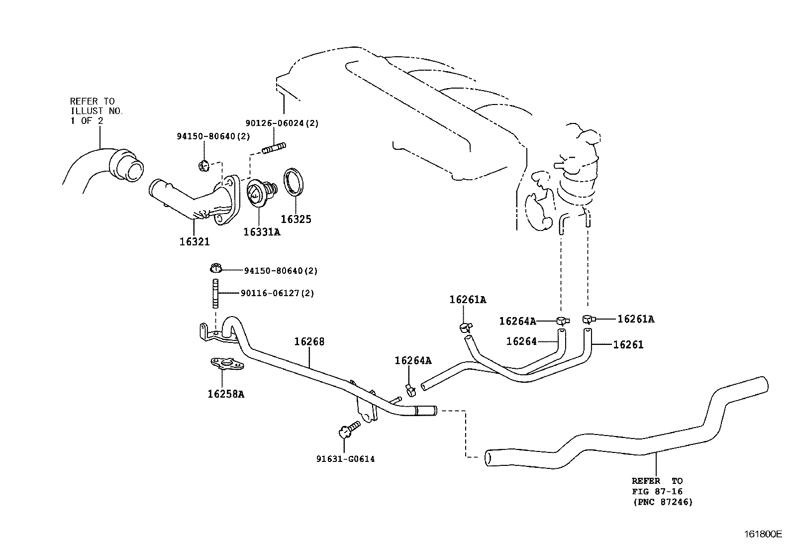  AVENSIS |  RADIATOR WATER OUTLET