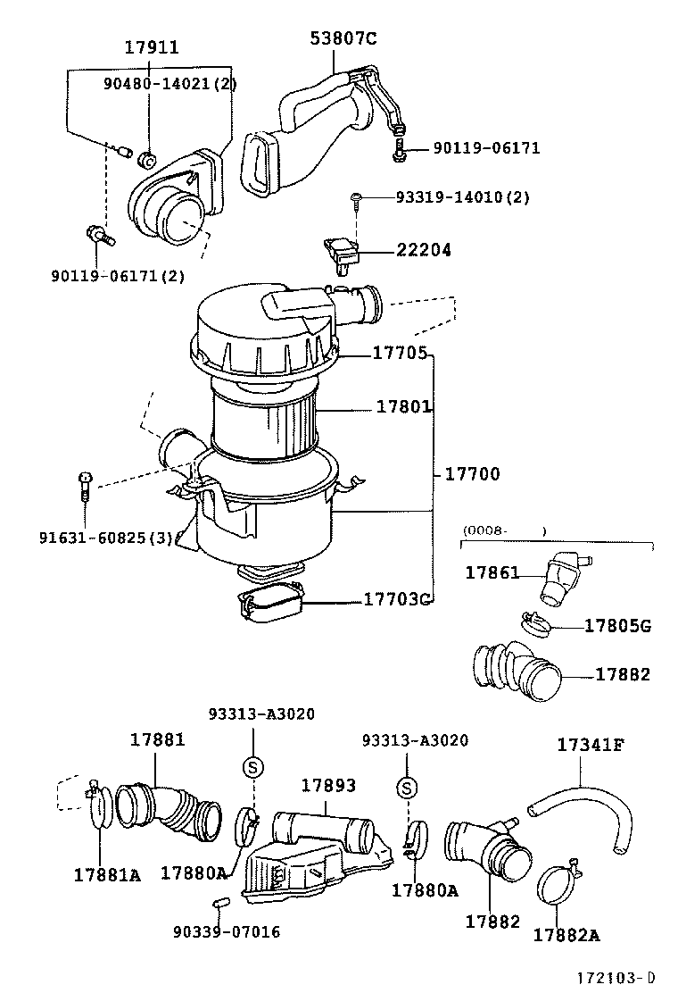  LAND CRUISER 90 |  AIR CLEANER