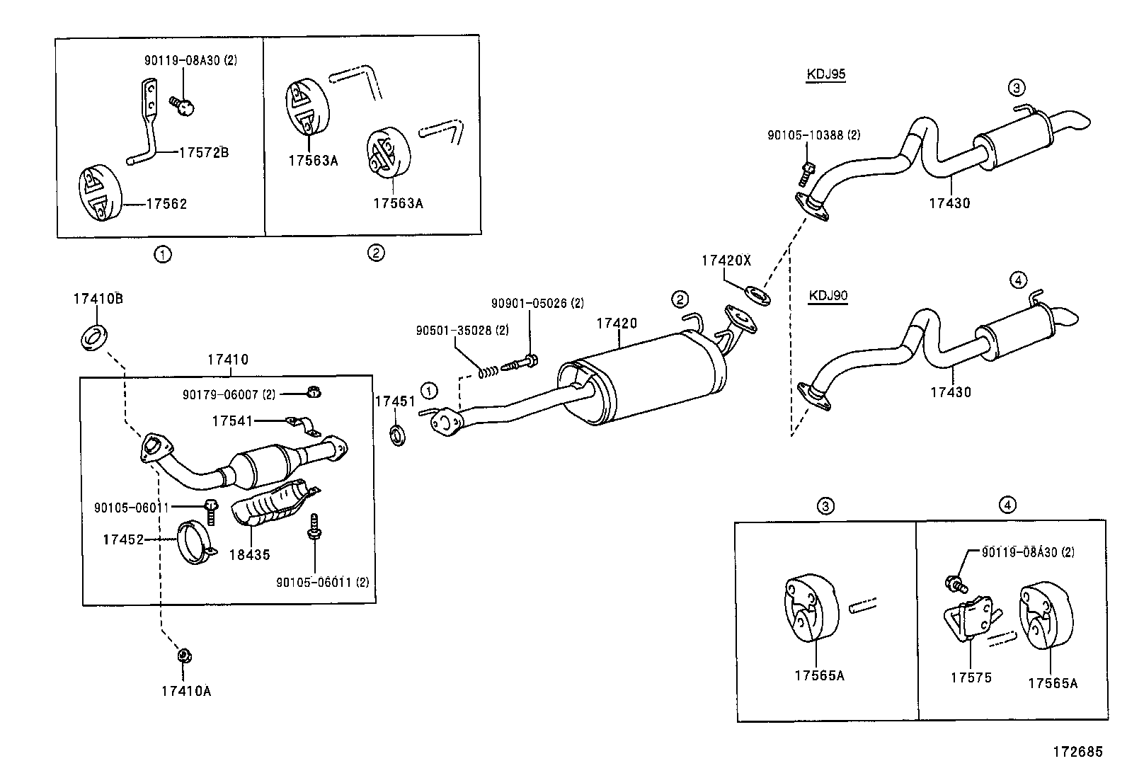  LAND CRUISER 90 |  EXHAUST PIPE