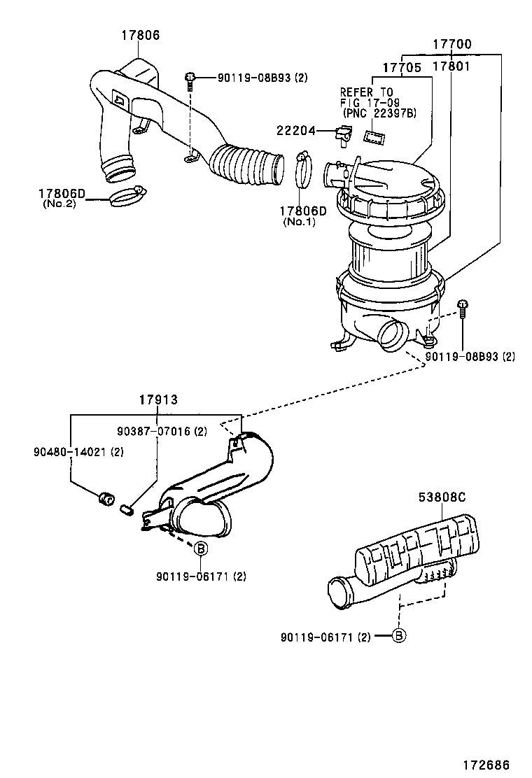  LAND CRUISER 90 |  AIR CLEANER