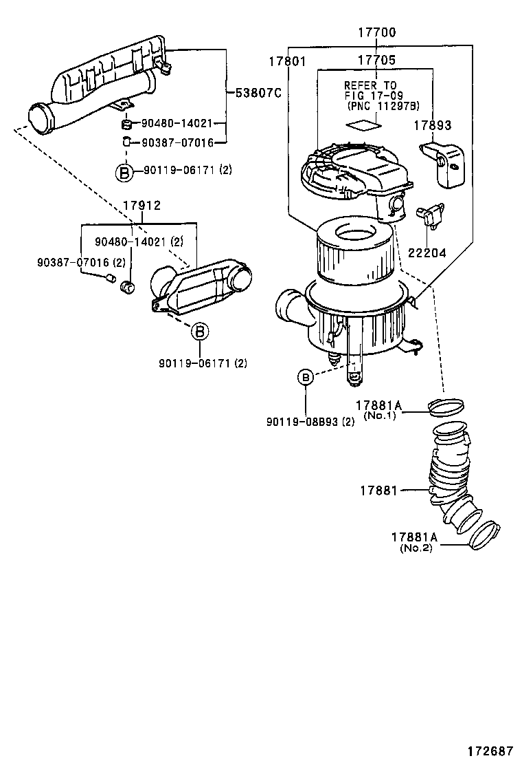  LAND CRUISER 90 |  AIR CLEANER