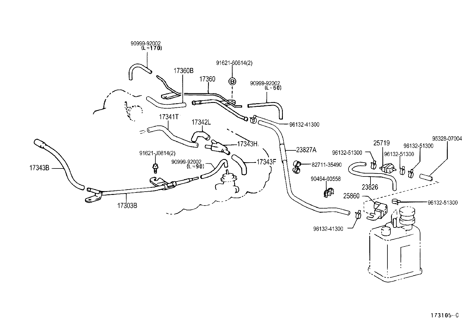  LAND CRUISER 90 |  VACUUM PIPING