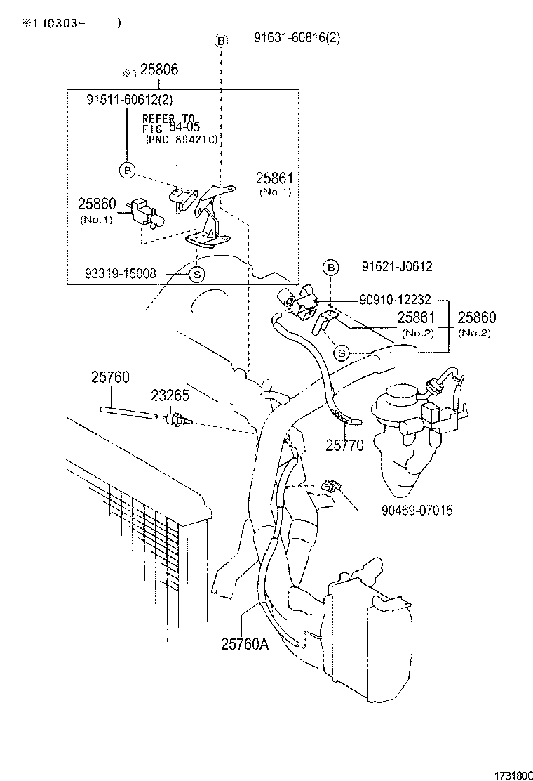  COROLLA SED WG UKP |  VACUUM PIPING