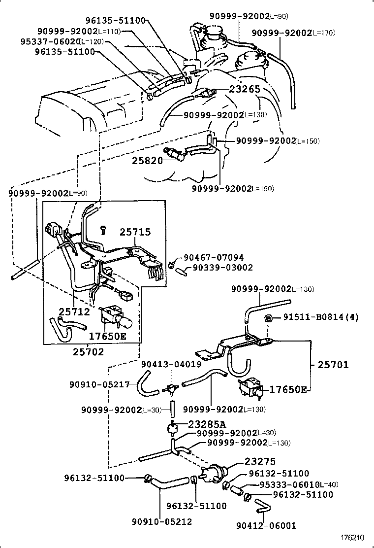  LAND CRUISER 80 |  VACUUM PIPING