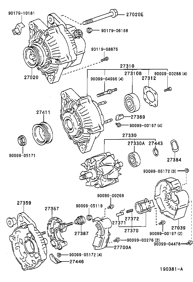  COROLLA SED WG |  ALTERNATOR