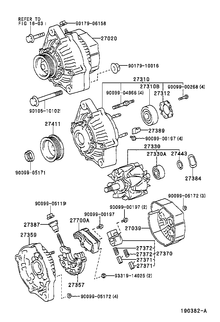  COROLLA SED WG |  ALTERNATOR