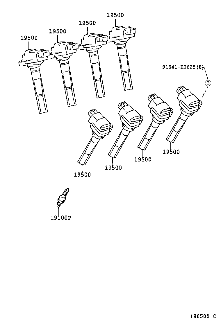  GS300 430 |  IGNITION COIL SPARK PLUG