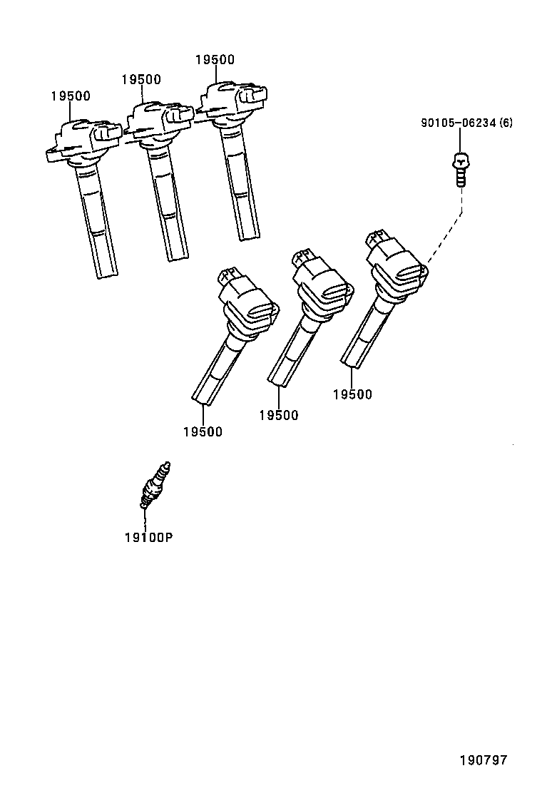  IS200 300 |  IGNITION COIL SPARK PLUG