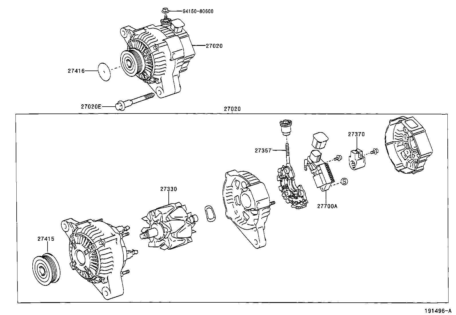  COROLLA VERSO |  ALTERNATOR