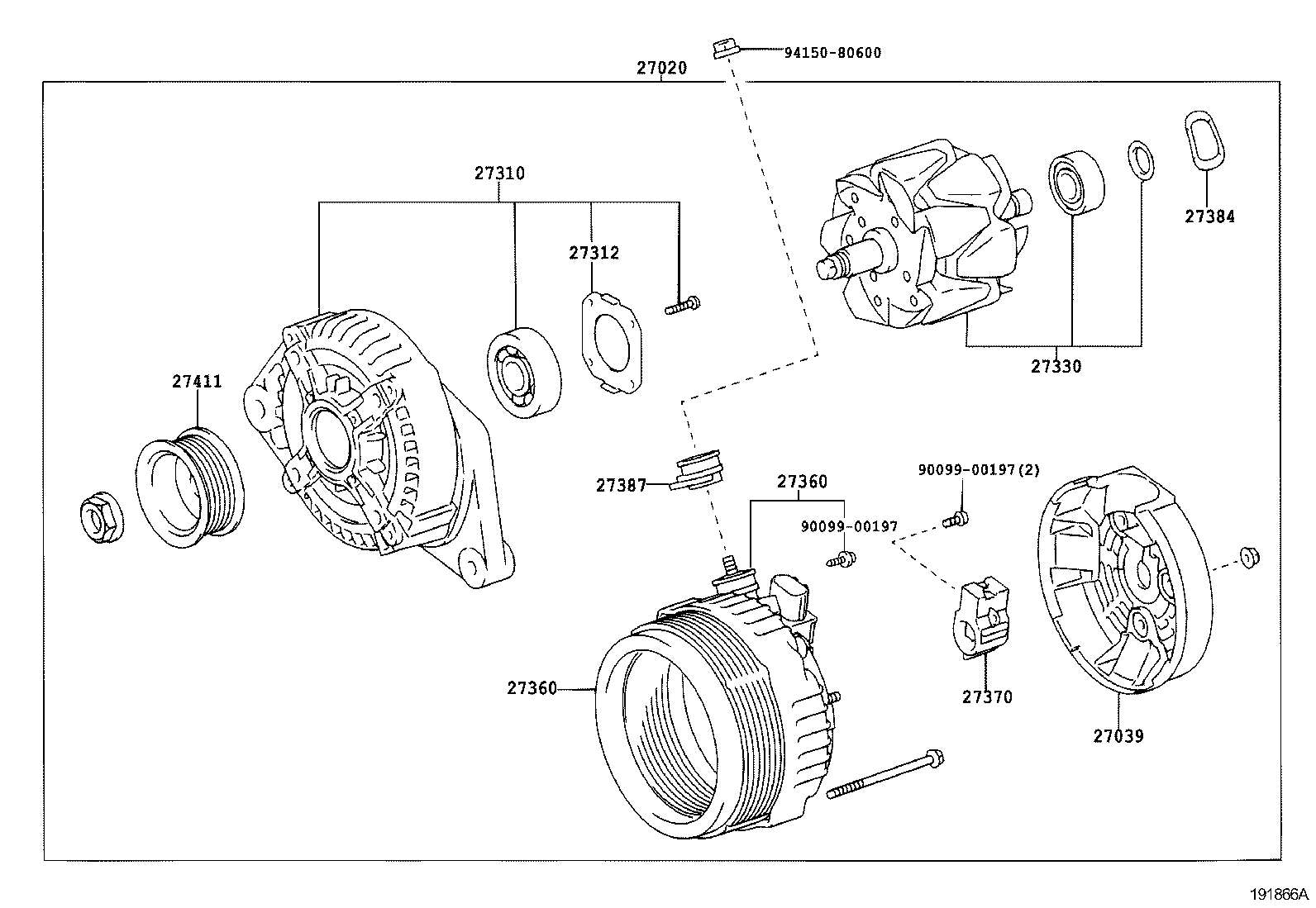  RX300 330 350 |  ALTERNATOR