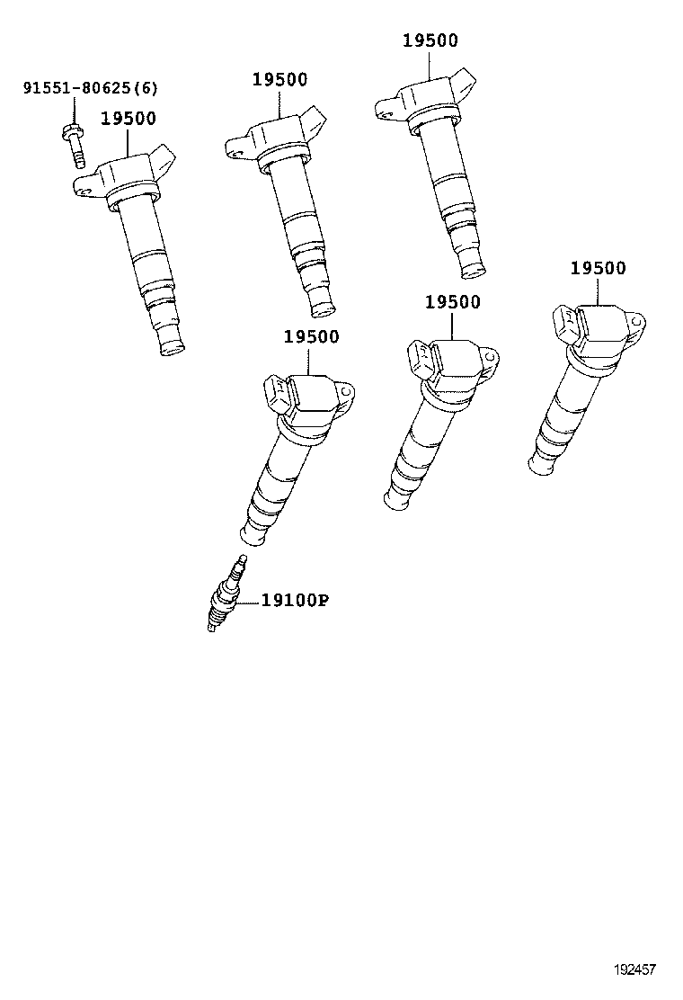  RX300 330 350 |  IGNITION COIL SPARK PLUG