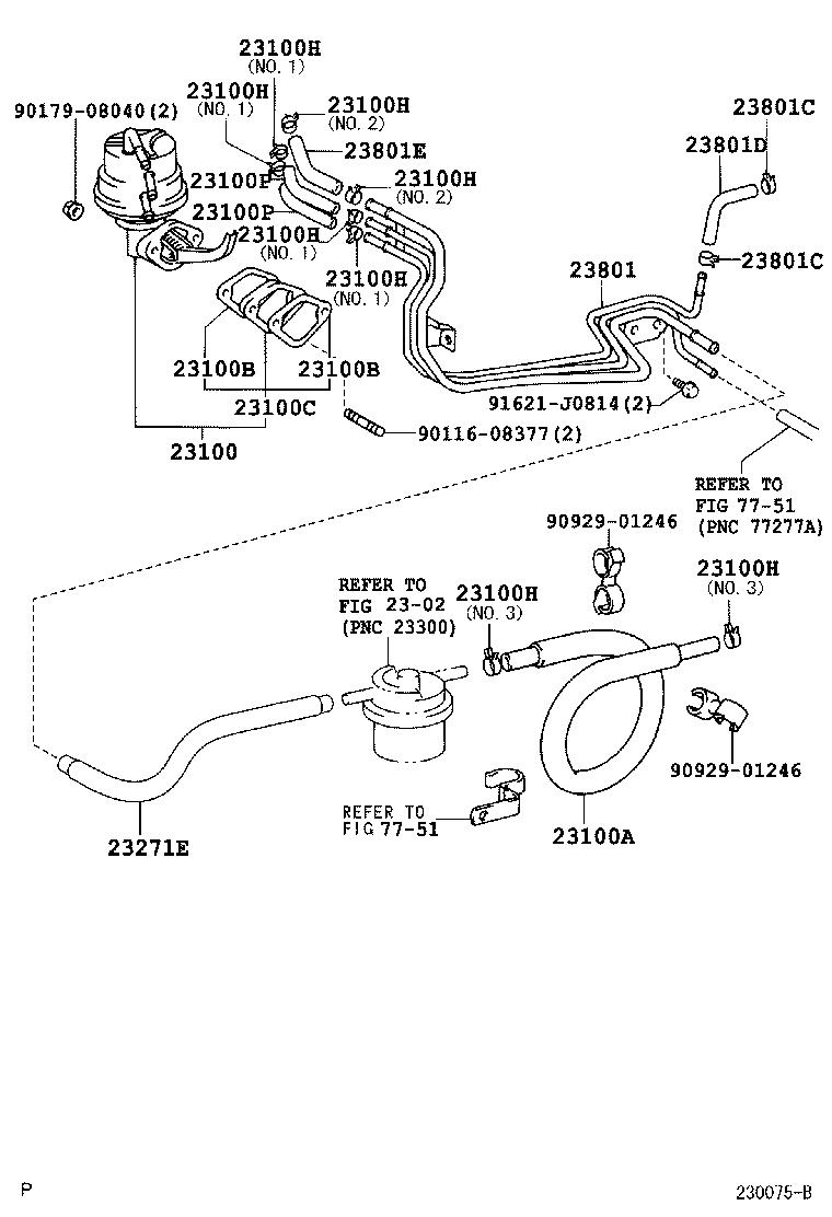  HIACE VAN COMUTER |  FUEL PUMP PIPE