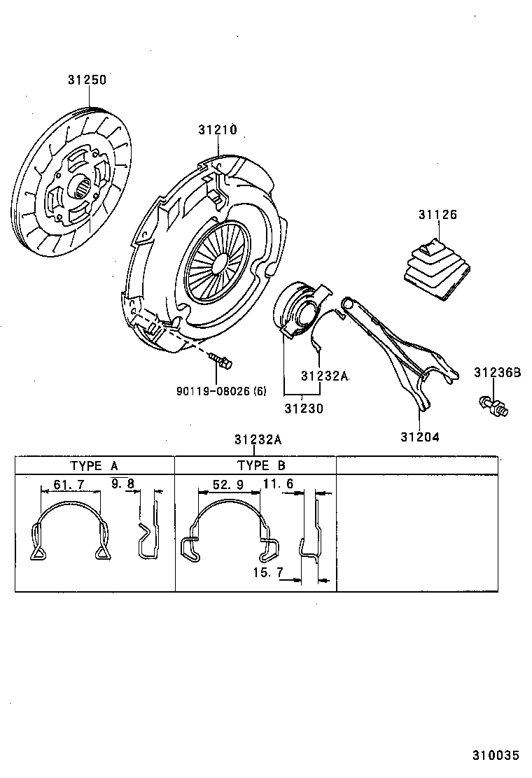  CELICA |  CLUTCH RELEASE FORK