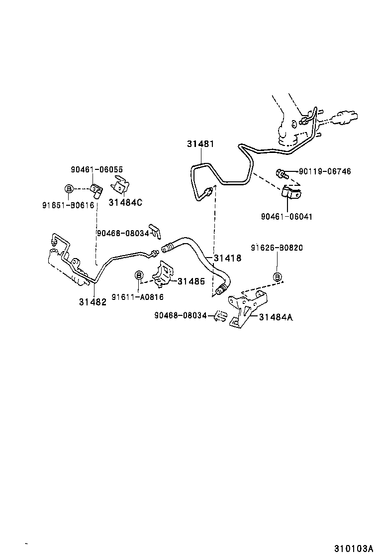  PICNIC |  CLUTCH PEDAL FLEXIBLE HOSE