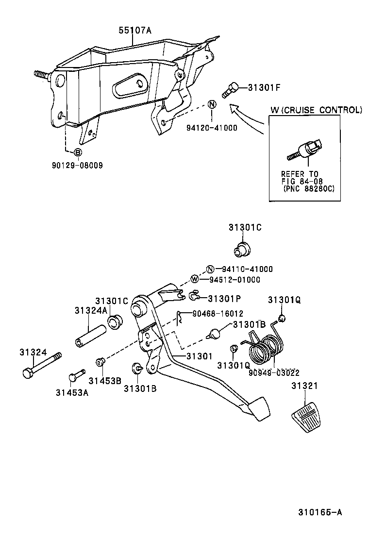  4RUNNER |  CLUTCH PEDAL FLEXIBLE HOSE