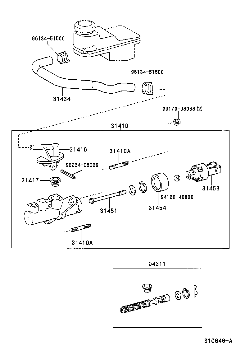  CELICA |  CLUTCH MASTER CYLINDER